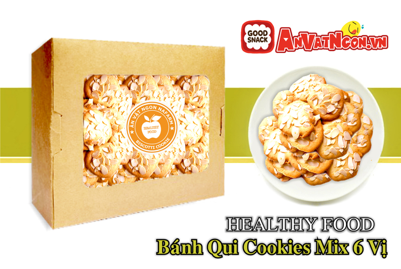 banh-nuong-cookies-healthy-snacks-mix-6-vi-dua-hanh-nhan-socola-cacao-matcha